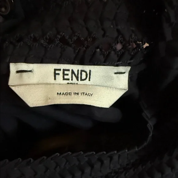 Fendi Black Smocked Top - Picture 8 of 9